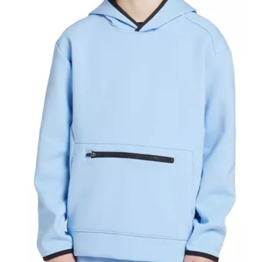 DSG Dicks Sporting Goods Academy Blue Sport Fleece Pullover W/Zip Pocket Size XS